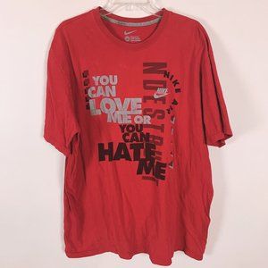 Nike Men's Red Short Sleeve T-shirt Size 3XL